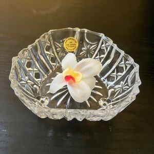 German Princess House Footed Crystal Candy Jewelry Dish